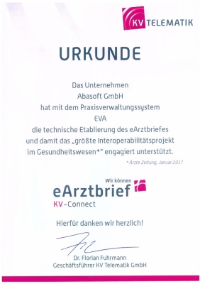 Zertifizierung eArztbrief