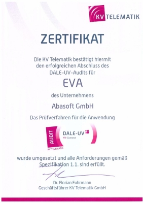 Zertifizierung DALE-UV